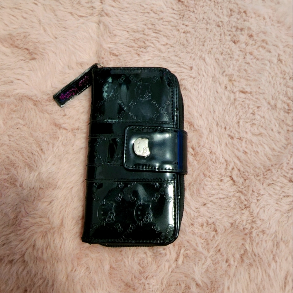 Black faux leather Wallet
